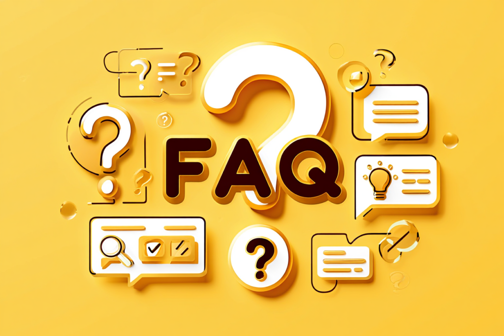 yellow faq illustration